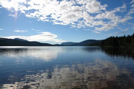Le lac Duvivier vu de chalet 1